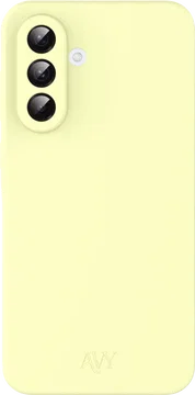 AVY Samsung Galaxy A56 / A36 Hoesje Liquid Silicone met MagSafe Butter Yellow
