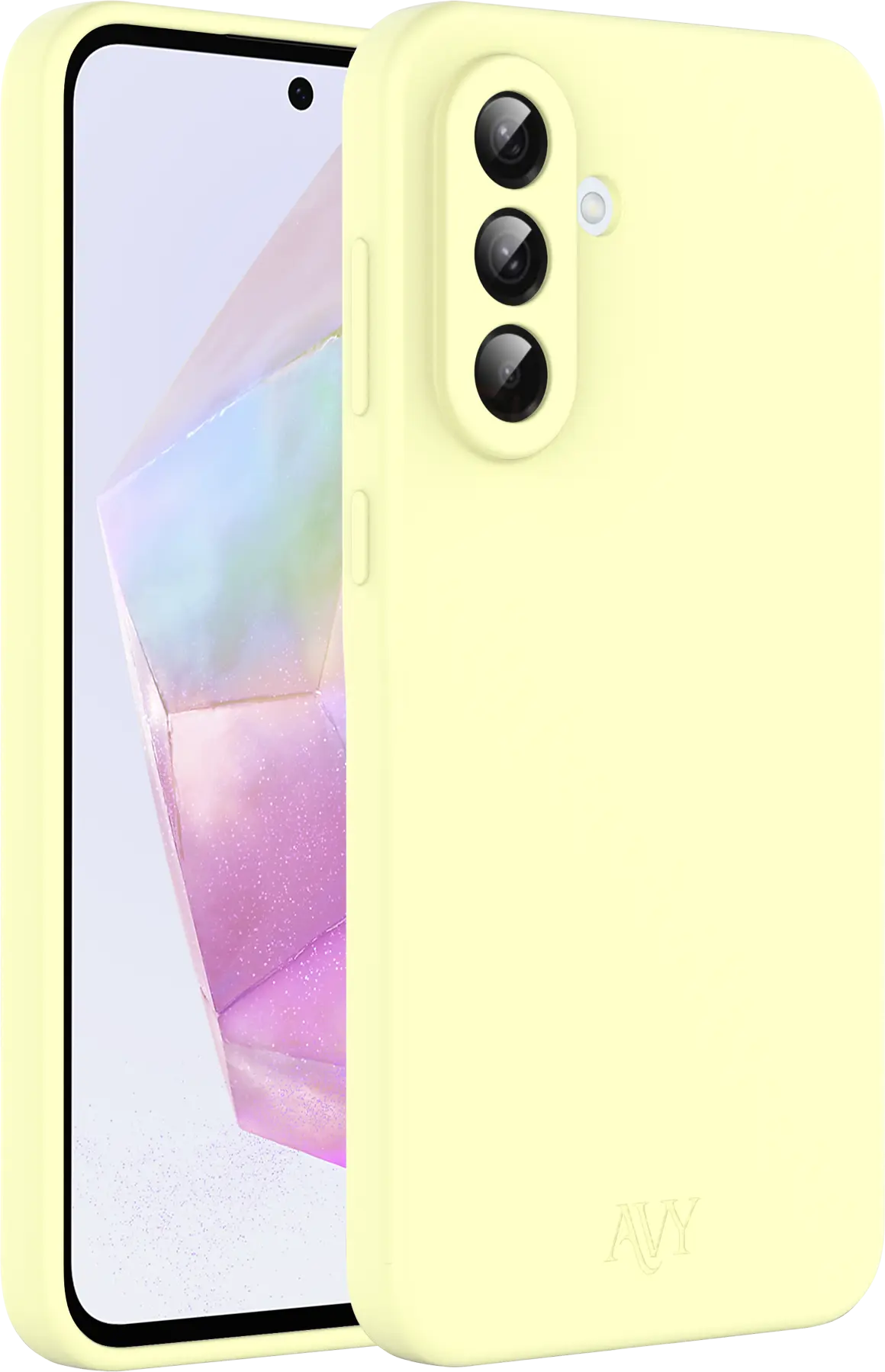 AVY Samsung Galaxy A56 / A36 Hoesje Liquid Silicone met MagSafe Butter Yellow afbeelding 10