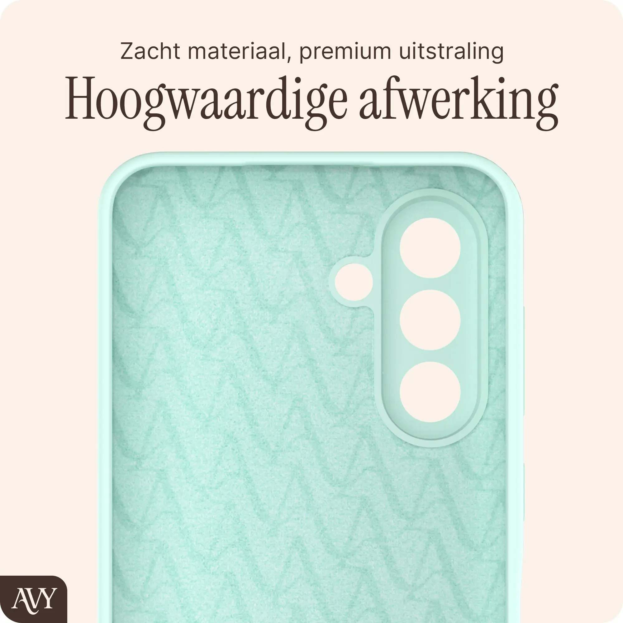 AVY Samsung Galaxy A56 / A36 Hoesje Liquid Silicone met MagSafe Matcha afbeelding 9