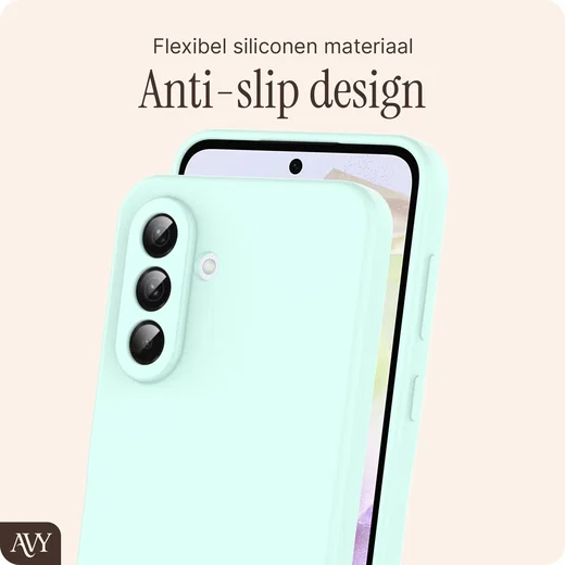 AVY Samsung Galaxy A56 / A36 Hoesje Liquid Silicone met MagSafe Matcha afbeelding 6