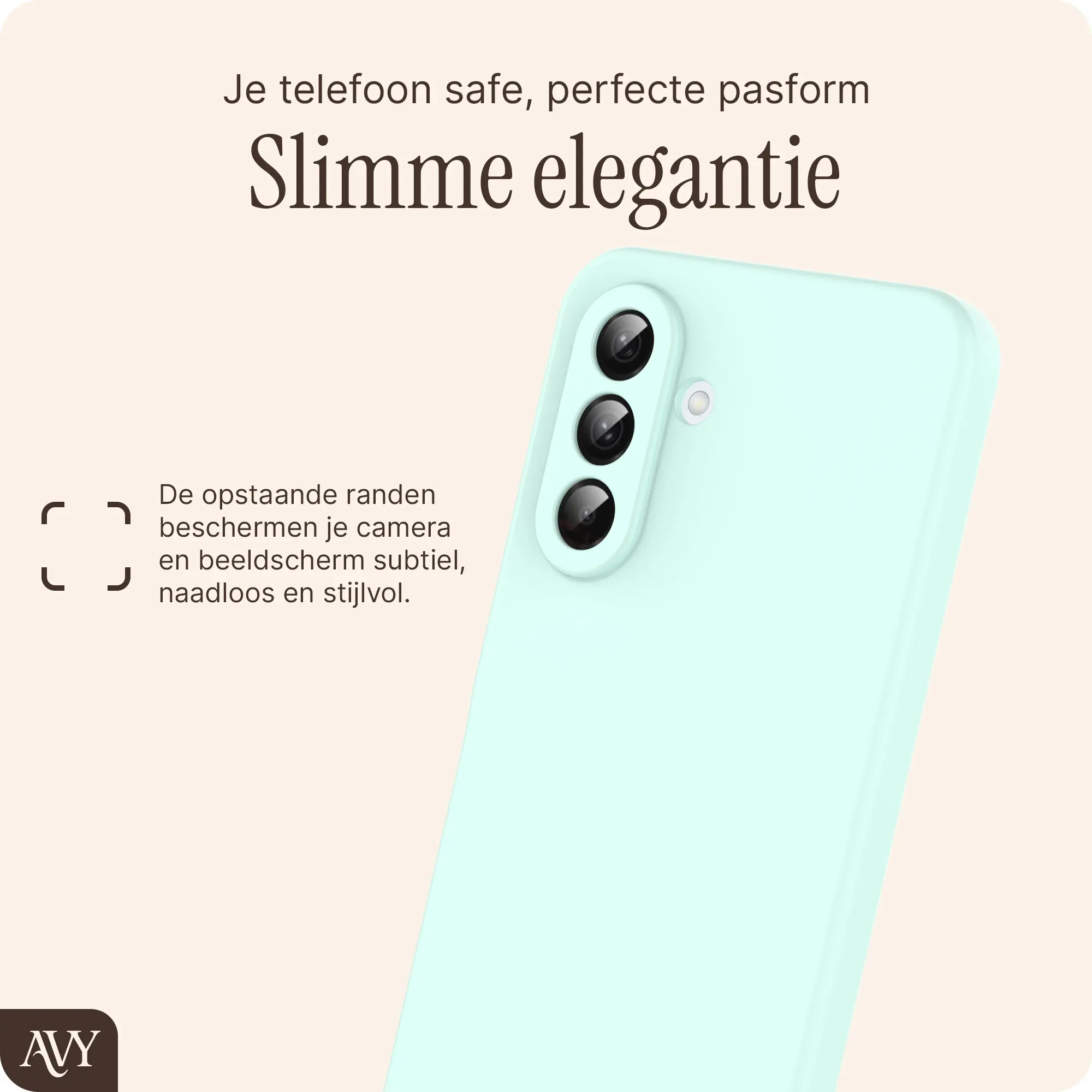 AVY Samsung Galaxy A56 / A36 Hoesje Liquid Silicone met MagSafe Matcha afbeelding 8