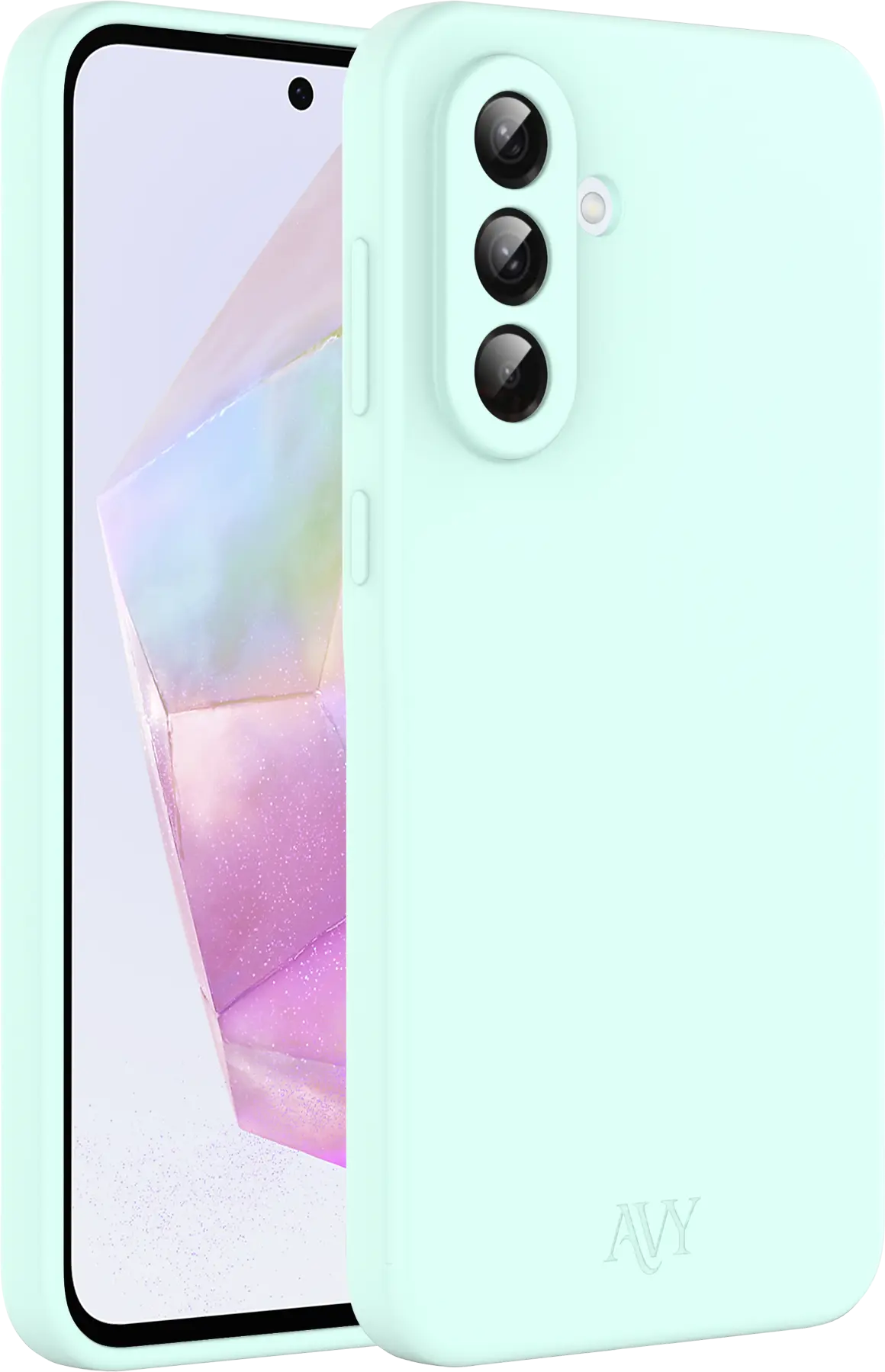 AVY Samsung Galaxy A56 / A36 Hoesje Liquid Silicone met MagSafe Matcha afbeelding 10
