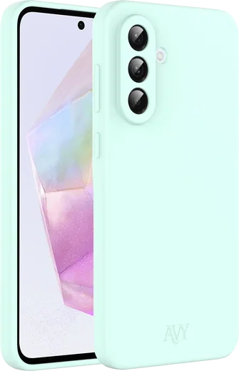 AVY Samsung Galaxy A56 / A36 Hoesje Liquid Silicone met MagSafe Matcha afbeelding 10