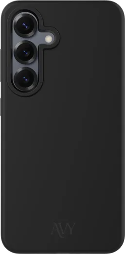 AVY Samsung Galaxy S25 / S24 Hoesje Liquid Silicone met MagSafe Zwart afbeelding 1