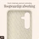 AVY Samsung Galaxy S25 / S24 Hoesje Liquid Silicone met MagSafe Beige afbeelding 9