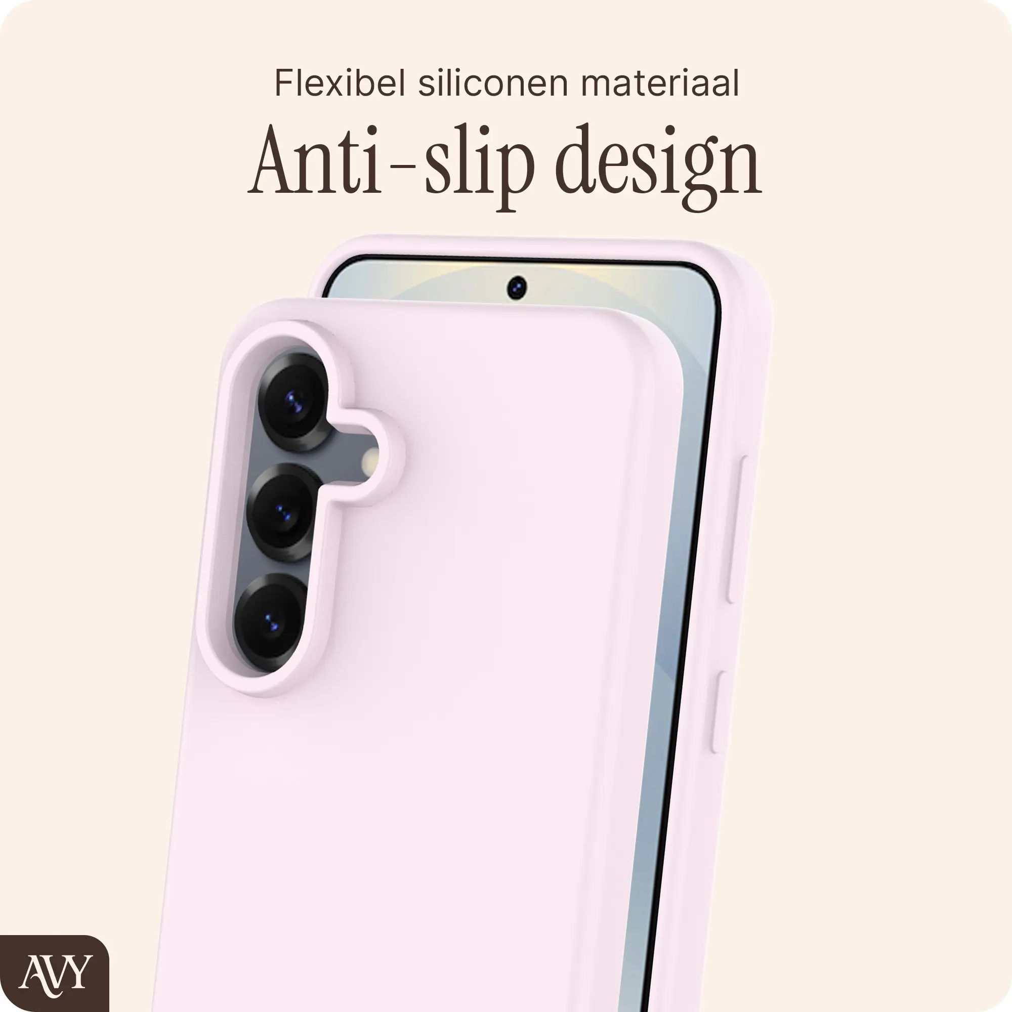 AVY Samsung Galaxy S25 / S24 Hoesje Liquid Silicone met MagSafe Roze afbeelding 7