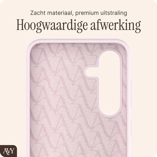 AVY Samsung Galaxy S25 / S24 Hoesje Liquid Silicone met MagSafe Roze afbeelding 10