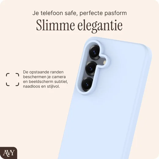 AVY Samsung Galaxy S25 / S24 Hoesje Liquid Silicone met MagSafe Blauw afbeelding 8