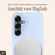 AVY Samsung Galaxy S25 / S24 Hoesje Liquid Silicone met MagSafe Blauw afbeelding 7