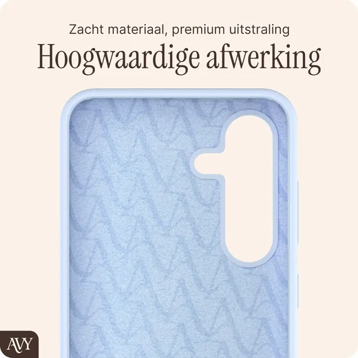 AVY Samsung Galaxy S25 / S24 Hoesje Liquid Silicone met MagSafe Blauw afbeelding 9