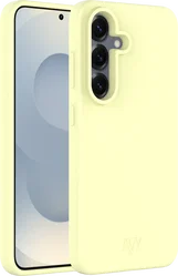 AVY Samsung Galaxy S25 / S24 Hoesje Liquid Silicone met MagSafe Butter Yellow afbeelding