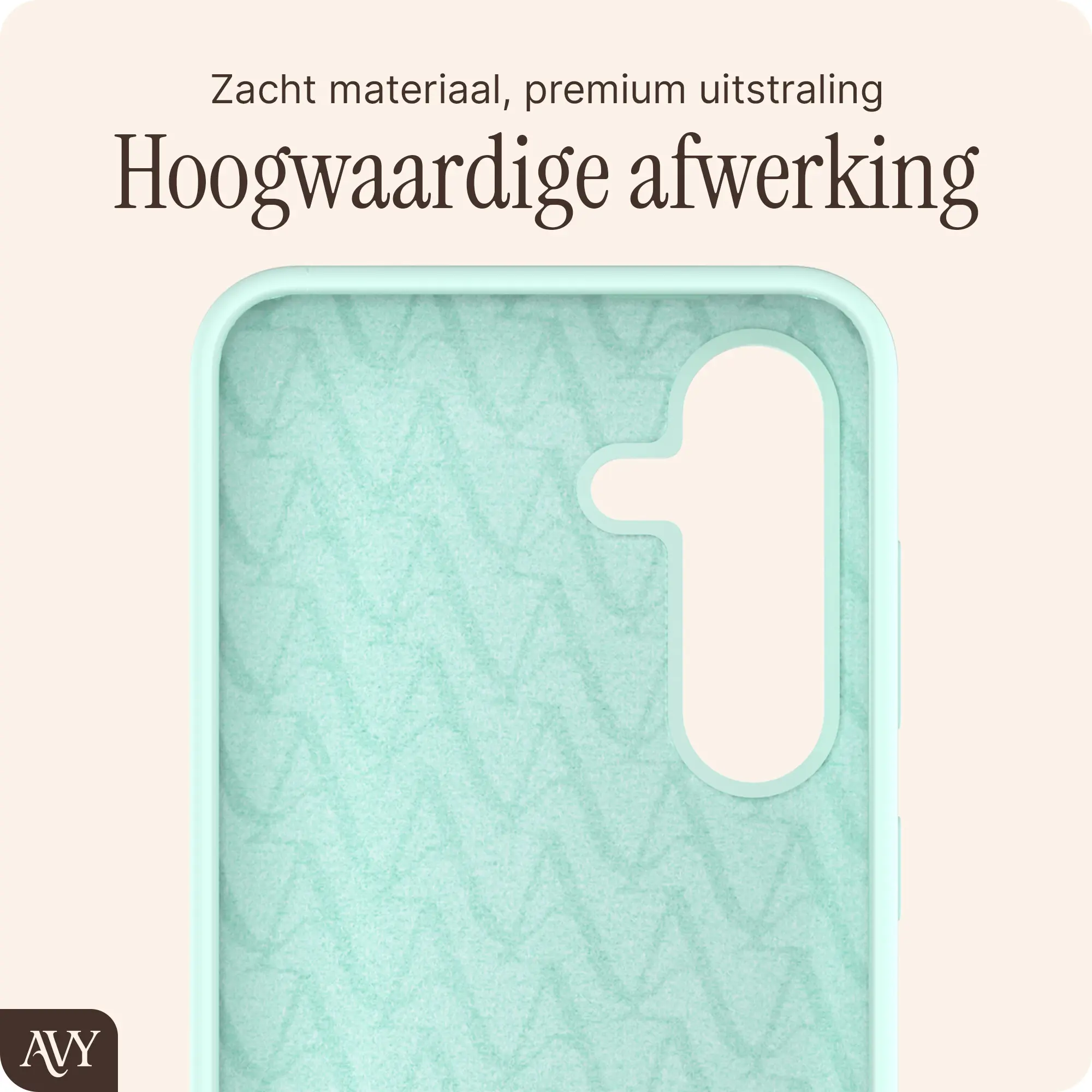 AVY Samsung Galaxy S25 / S24 Hoesje Liquid Silicone met MagSafe Matcha afbeelding 9