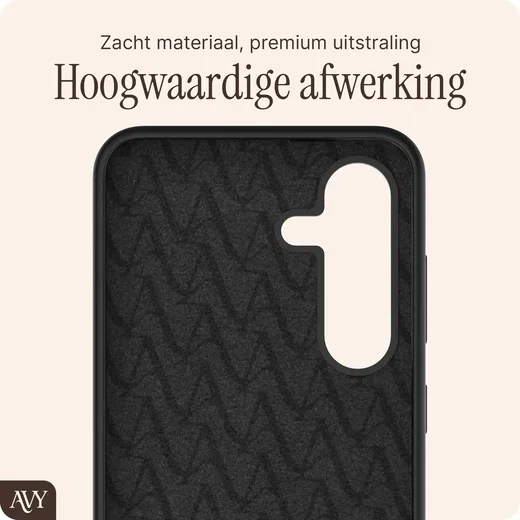 AVY Samsung S25 Plus / S24 Plus Hoesje Liquid Silicone met MagSafe Zwart afbeelding 9