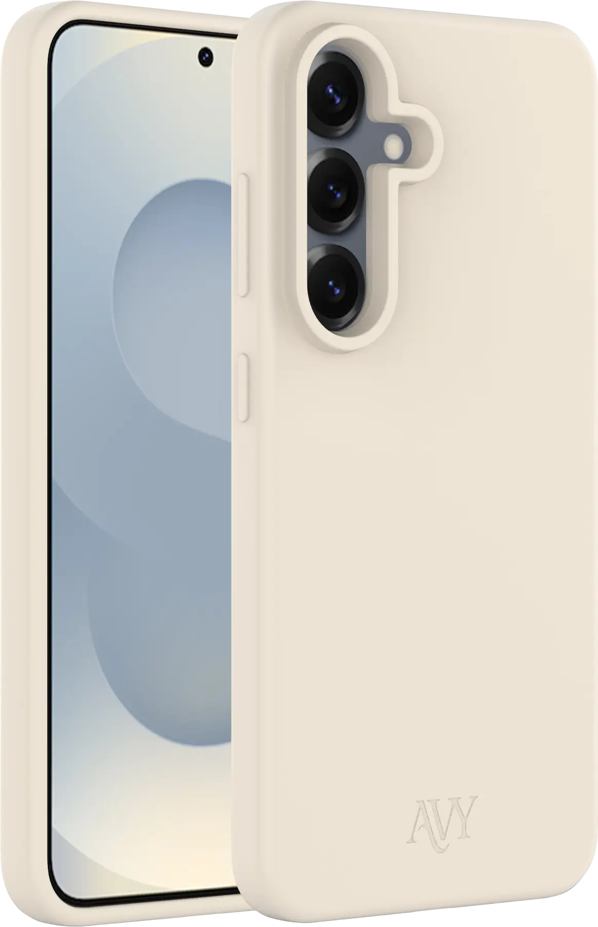 AVY Samsung S25 Plus / S24 Plus Hoesje Liquid Silicone met MagSafe Beige afbeelding 10