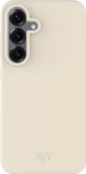 AVY Samsung S25 Plus / S24 Plus Hoesje Liquid Silicone met MagSafe Beige afbeelding