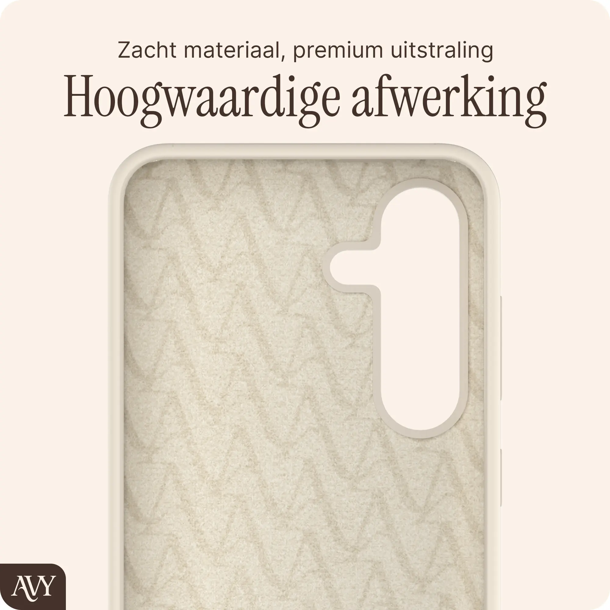 AVY Samsung S25 Plus / S24 Plus Hoesje Liquid Silicone met MagSafe Beige afbeelding 9