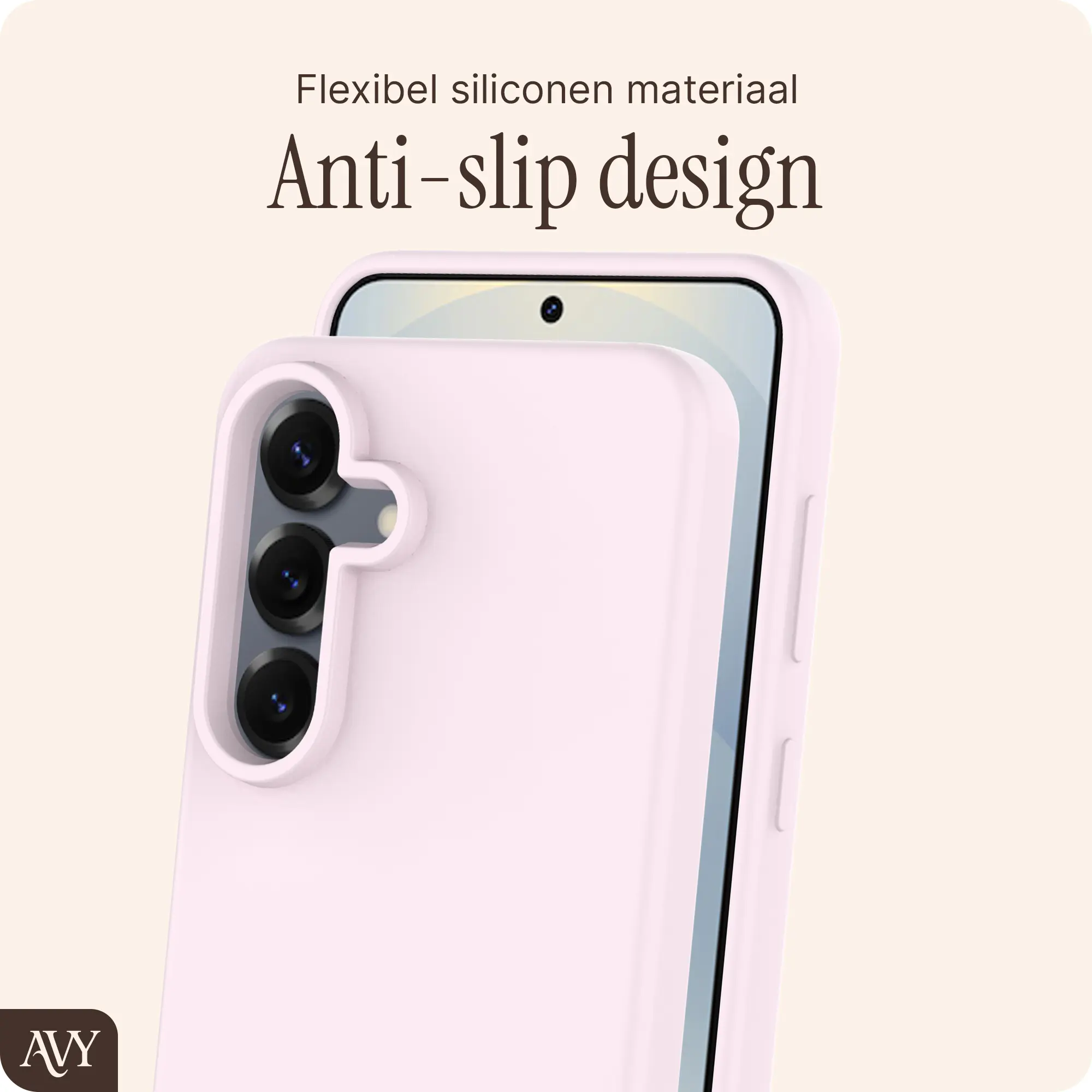 AVY Samsung S25 Plus / S24 Plus Hoesje Liquid Silicone met MagSafe Roze afbeelding 8