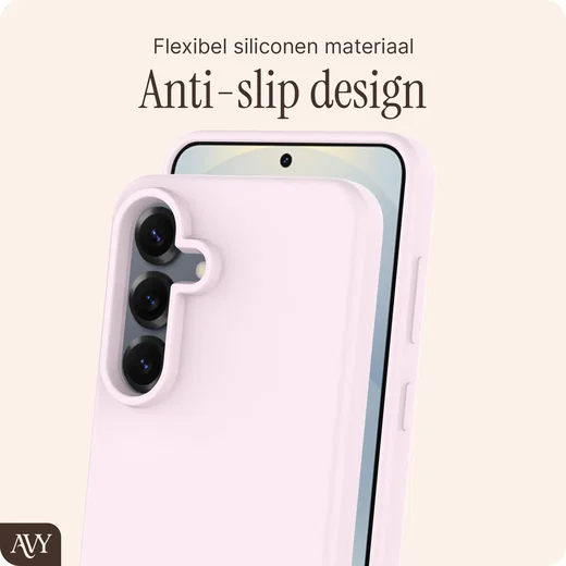 AVY Samsung S25 Plus / S24 Plus Hoesje Liquid Silicone met MagSafe Roze afbeelding 8