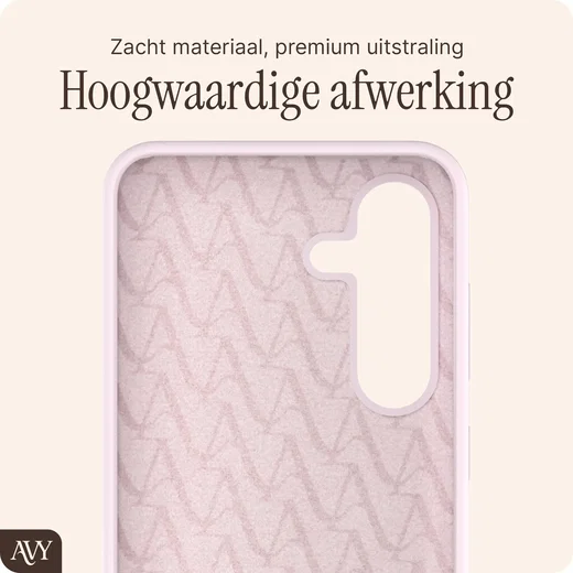AVY Samsung S25 Plus / S24 Plus Hoesje Liquid Silicone met MagSafe Roze afbeelding 9