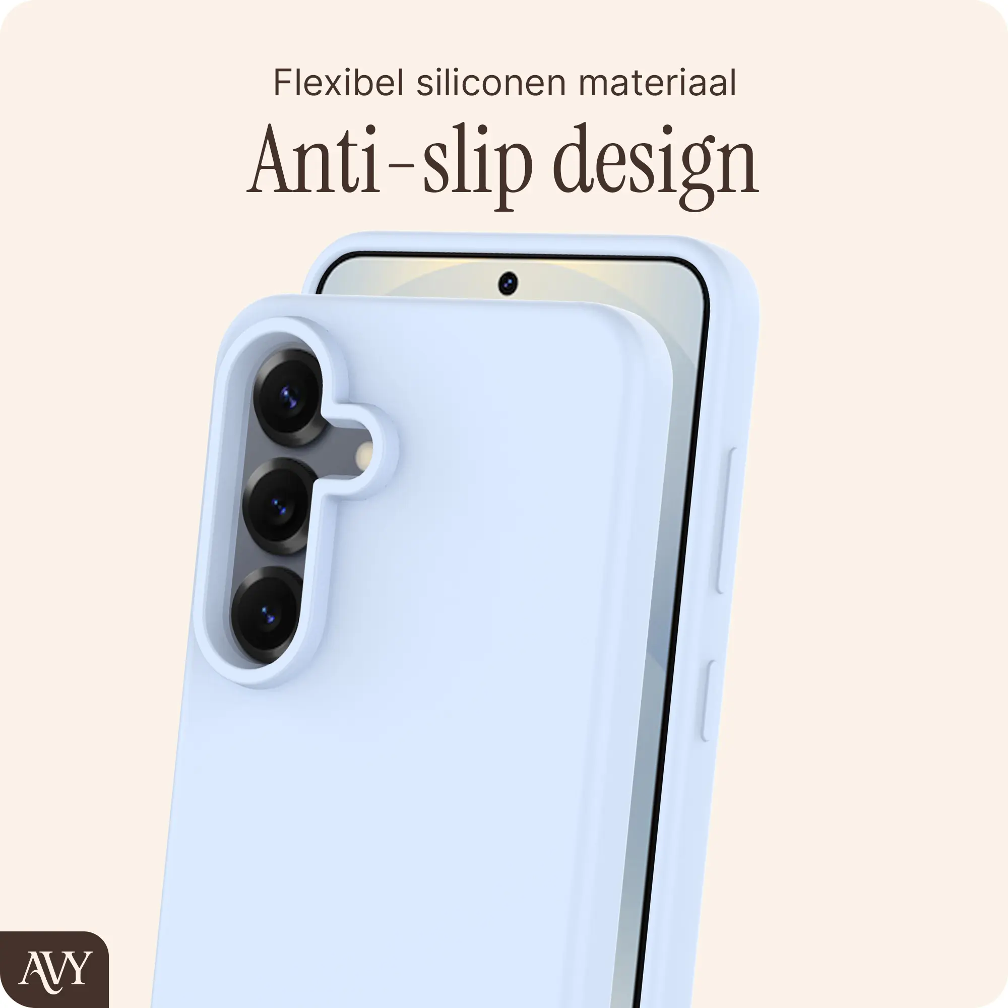 AVY Samsung S25 Plus / S24 Plus Hoesje Liquid Silicone met MagSafe Blauw afbeelding 6