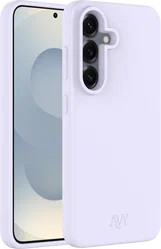 AVY Samsung S25 Plus / S24 Plus Hoesje Liquid Silicone met MagSafe Paars afbeelding