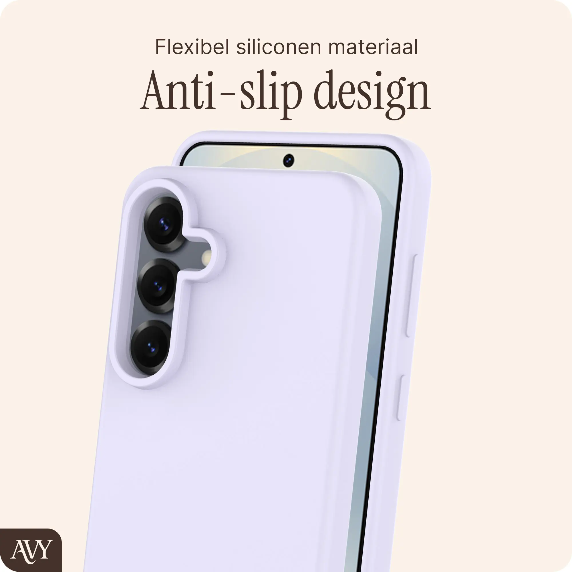 AVY Samsung S25 Plus / S24 Plus Hoesje Liquid Silicone met MagSafe Paars afbeelding 6