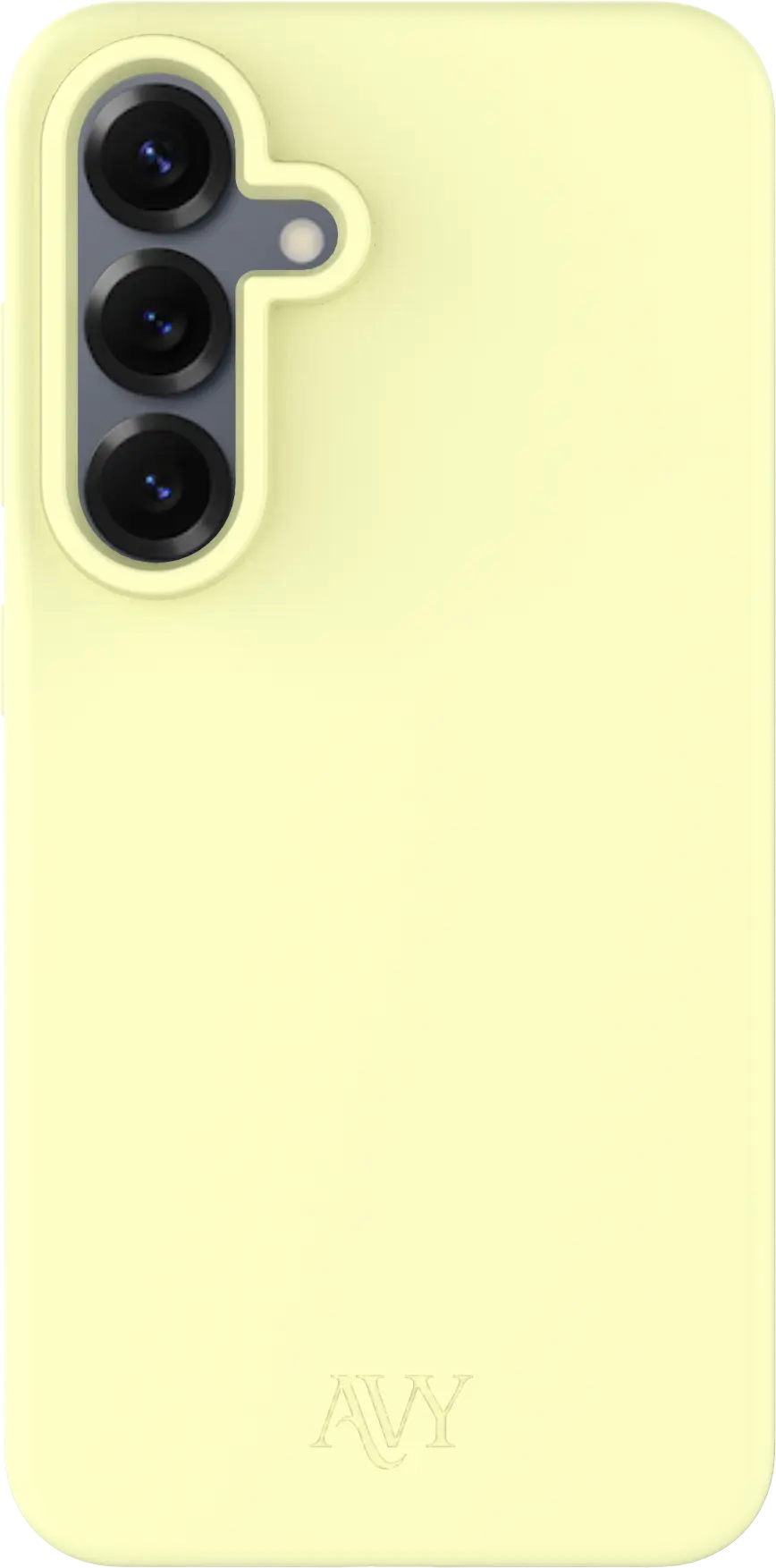 AVY Samsung S25 Plus / S24 Plus Hoesje Liquid Silicone met MagSafe Butter Yellow afbeelding 1