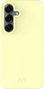 AVY Samsung S25 Plus / S24 Plus Hoesje Liquid Silicone met MagSafe Butter Yellow