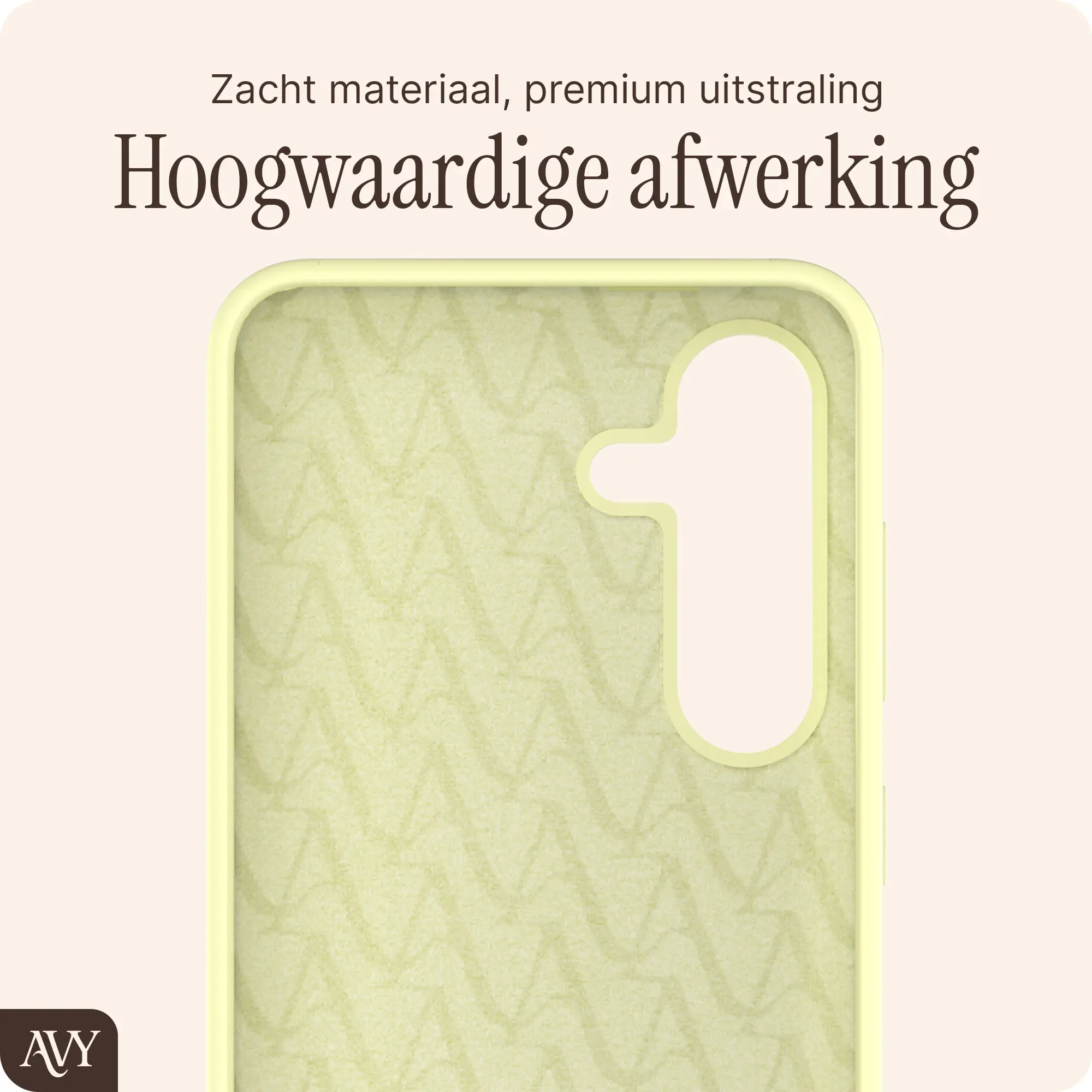 AVY Samsung S25 Plus / S24 Plus Hoesje Liquid Silicone met MagSafe Butter Yellow afbeelding 9