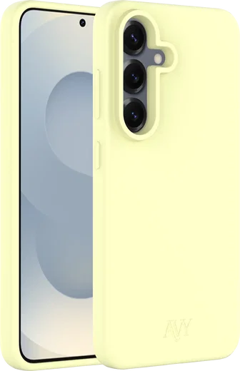 AVY Samsung S25 Plus / S24 Plus Hoesje Liquid Silicone met MagSafe Butter Yellow afbeelding 10