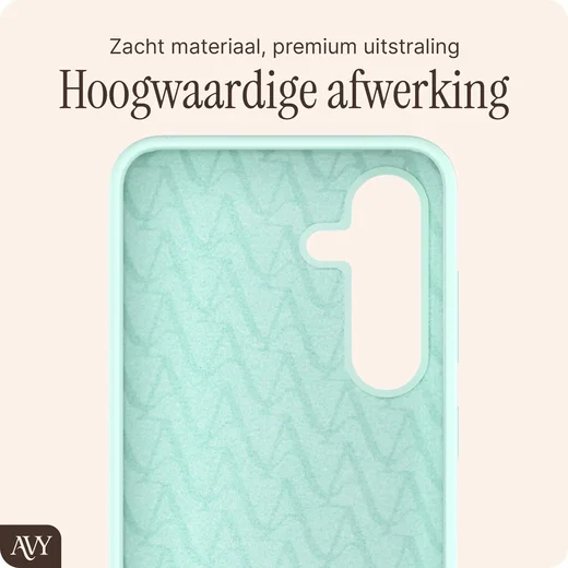 AVY Samsung Galaxy S25 Plus / S24 Plus Hoesje Liquid Silicone met MagSafe Matcha afbeelding 8