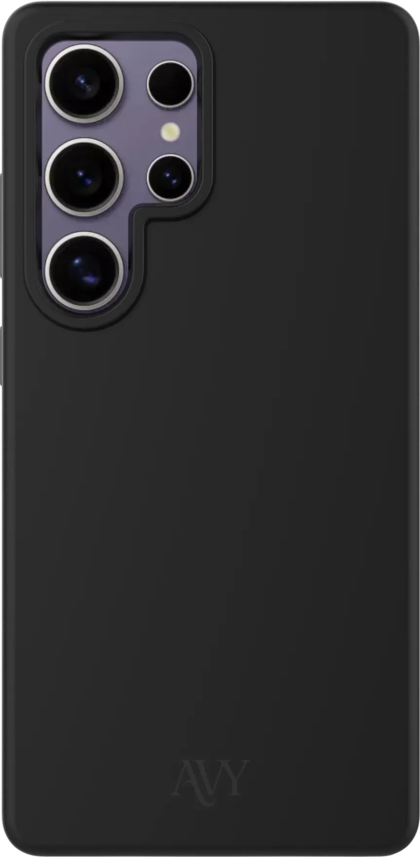 AVY Samsung Galaxy S25 Ultra Hoesje Liquid Silicone met MagSafe Zwart afbeelding 1
