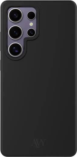 AVY Samsung Galaxy S25 Ultra Hoesje Liquid Silicone met MagSafe Zwart afbeelding 1