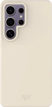 AVY Samsung Galaxy S25 Ultra Hoesje Liquid Silicone met MagSafe Beige