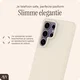 AVY Samsung Galaxy S25 Ultra Hoesje Liquid Silicone met MagSafe Beige afbeelding 9