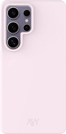 AVY Samsung Galaxy S25 Ultra Hoesje Liquid Silicone met MagSafe Roze afbeelding 1
