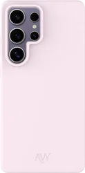 AVY Samsung Galaxy S25 Ultra Hoesje Liquid Silicone met MagSafe Roze afbeelding