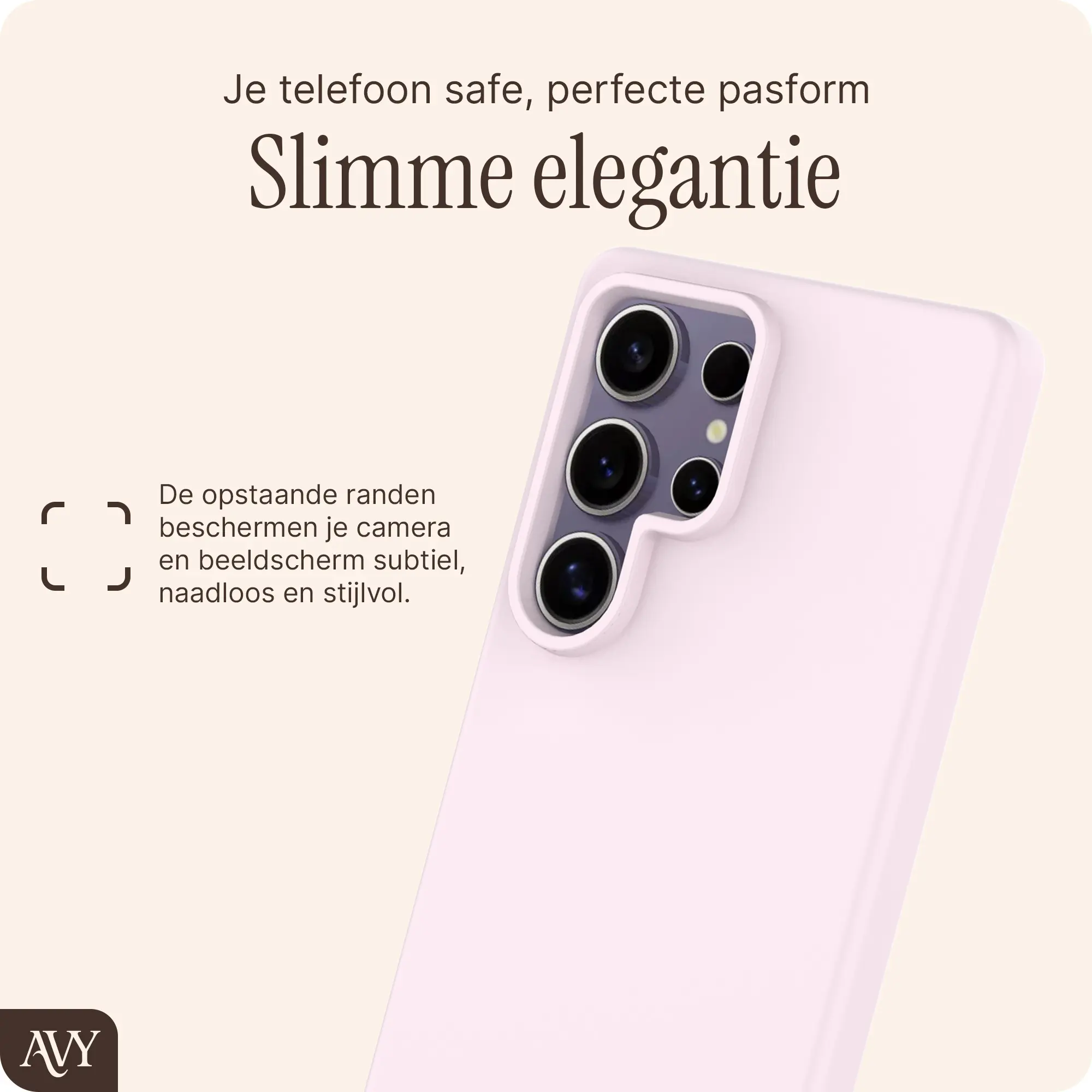 AVY Samsung Galaxy S25 Ultra Hoesje Liquid Silicone met MagSafe Roze afbeelding 9