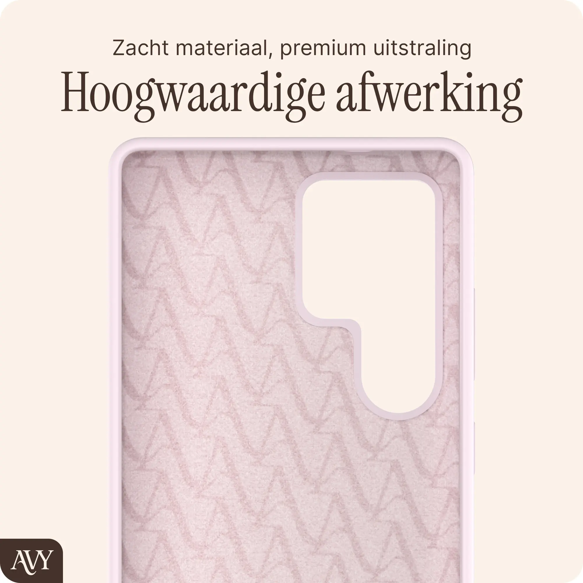 AVY Samsung Galaxy S25 Ultra Hoesje Liquid Silicone met MagSafe Roze afbeelding 10
