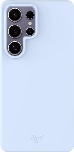 AVY Samsung Galaxy S25 Ultra Hoesje Liquid Silicone met MagSafe Blauw afbeelding 1