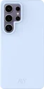 AVY Samsung Galaxy S25 Ultra Hoesje Liquid Silicone met MagSafe Blauw