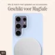 AVY Samsung Galaxy S25 Ultra Hoesje Liquid Silicone met MagSafe Blauw afbeelding 8