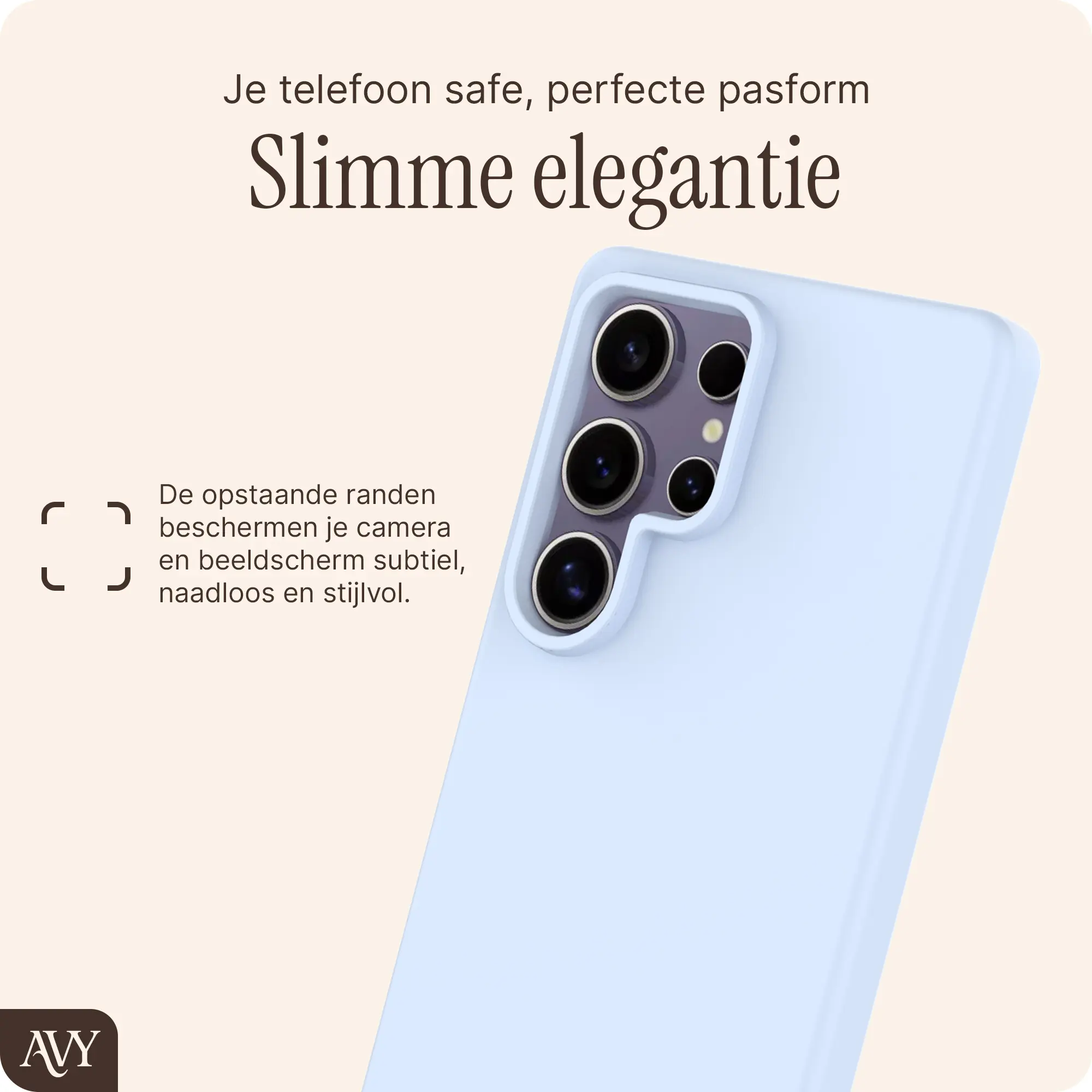 AVY Samsung Galaxy S25 Ultra Hoesje Liquid Silicone met MagSafe Blauw afbeelding 9