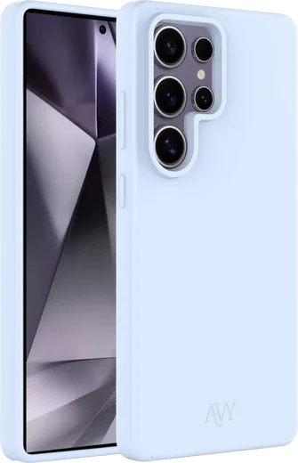 AVY Samsung Galaxy S25 Ultra Hoesje Liquid Silicone met MagSafe Blauw afbeelding 11