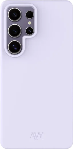 AVY Samsung Galaxy S25 Ultra Hoesje Liquid Silicone met MagSafe Paars afbeelding 1