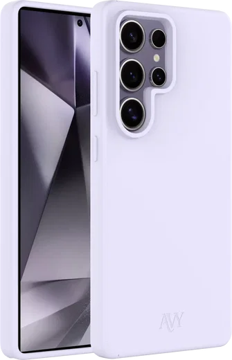 AVY Samsung Galaxy S25 Ultra Hoesje Liquid Silicone met MagSafe Paars afbeelding 11