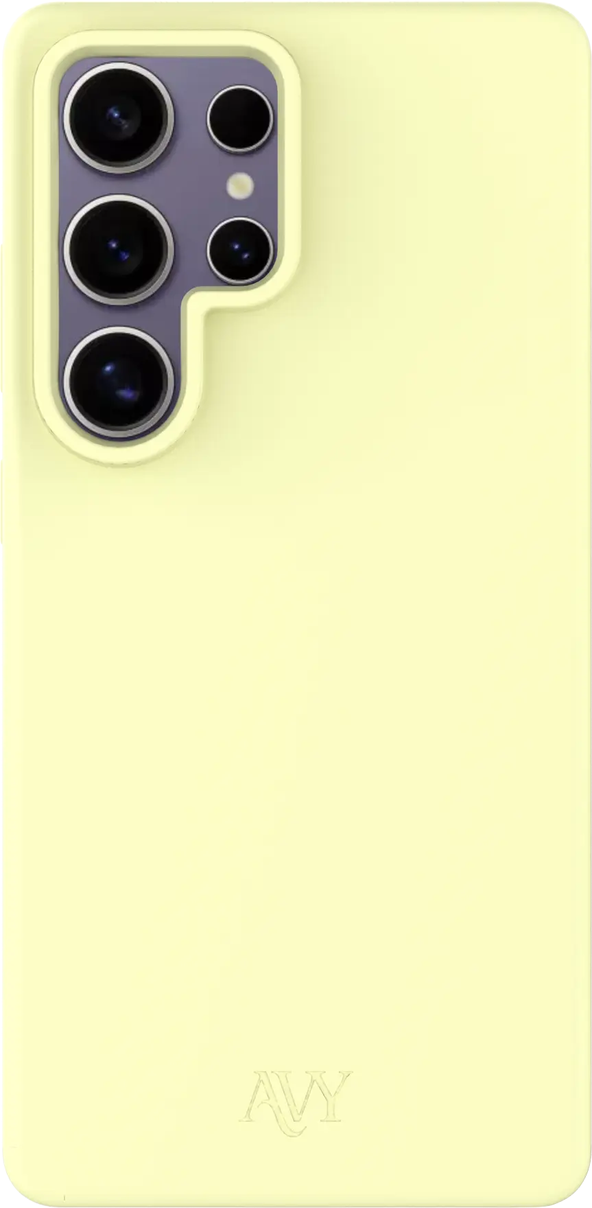 AVY Samsung Galaxy S25 Ultra Hoesje Liquid Silicone met MagSafe Butter Yellow afbeelding 1