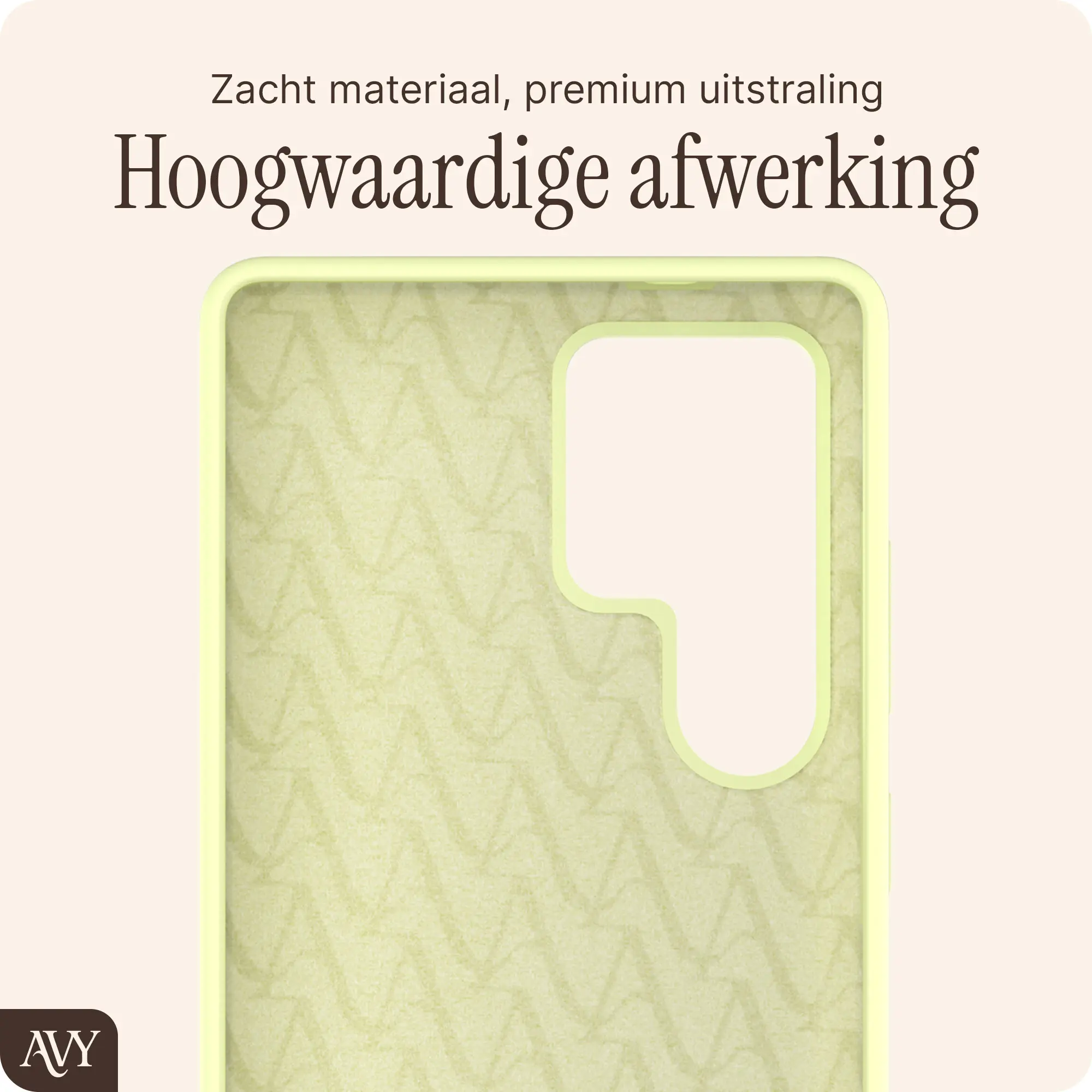 AVY Samsung Galaxy S25 Ultra Hoesje Liquid Silicone met MagSafe Butter Yellow afbeelding 10