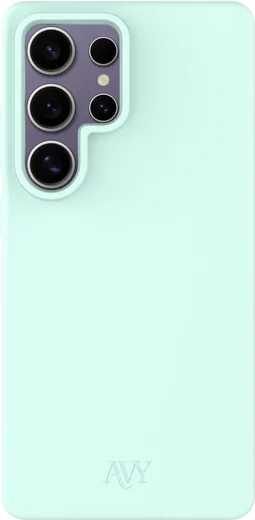 AVY Samsung Galaxy S25 Ultra Hoesje Liquid Silicone met MagSafe Matcha afbeelding 1