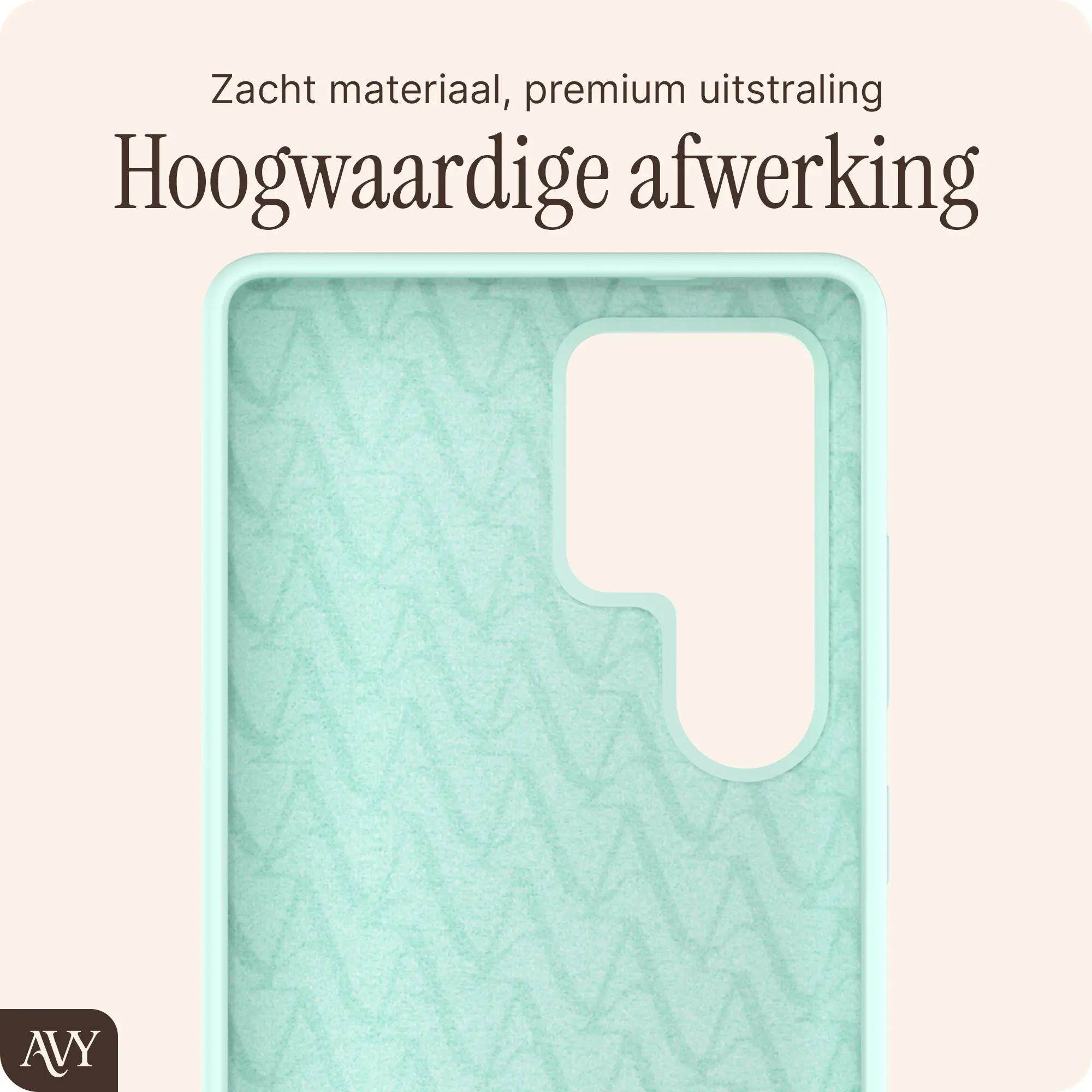 AVY Samsung Galaxy S25 Ultra Hoesje Liquid Silicone met MagSafe Matcha afbeelding 10